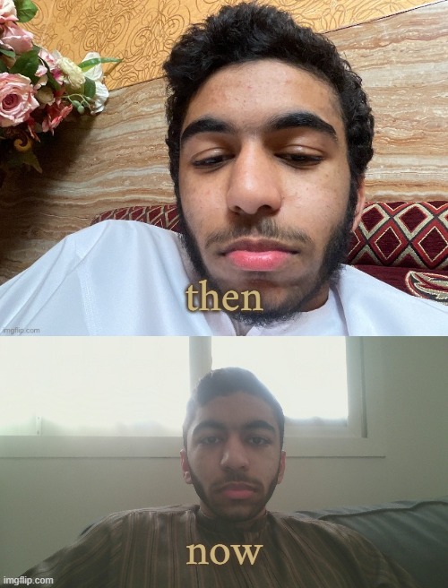 I got a haircut, how much did I age down? | then; now | made w/ Imgflip meme maker