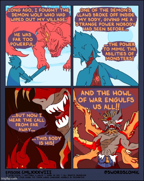 image tagged in swords,absolute,fury,monster,magician,uh oh | made w/ Imgflip meme maker