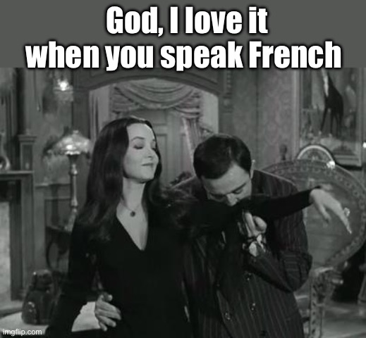 God, I love it when you speak French | made w/ Imgflip meme maker
