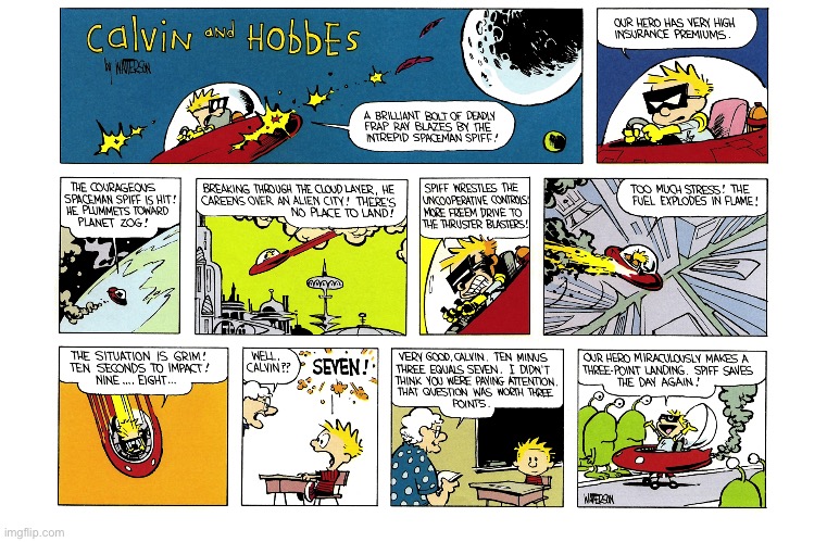 image tagged in calvin and hobbes,comics | made w/ Imgflip meme maker