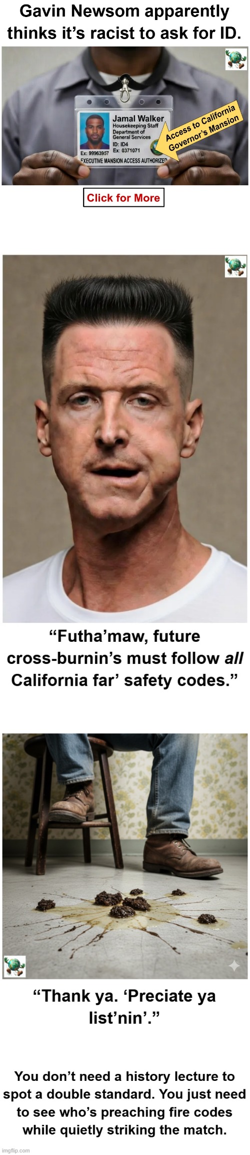 What do you think about Gavin Newsom calling proof of citizenship to vote “Jim Crow”? | image tagged in maga,conservative,gavin,voter fraud | made w/ Imgflip meme maker