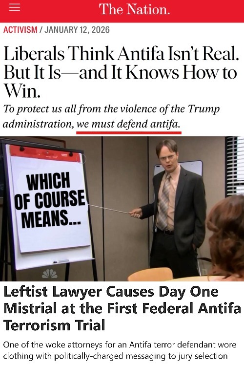 Bfore watching Lib media reverse message within few years, I never thought anyone denied Antifa's existence & why they would | image tagged in antifa,dwight schrute presentation,politics,sarcasm | made w/ Imgflip meme maker