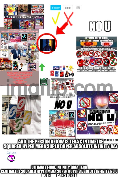 To CapuTung6761 | image tagged in no u | made w/ Imgflip meme maker