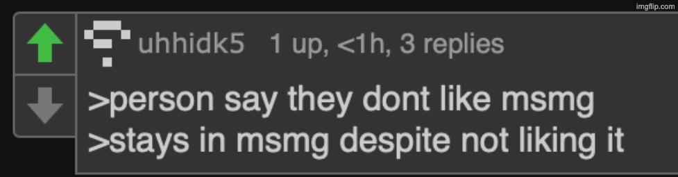 MSMG haters | image tagged in msmg haters | made w/ Imgflip meme maker