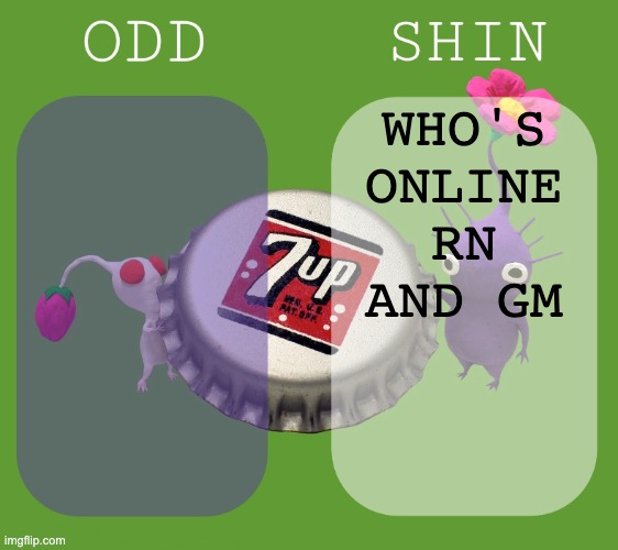 Shin and odd shared announcement template | WHO'S ONLINE RN
AND GM | image tagged in shin and odd shared announcement template | made w/ Imgflip meme maker