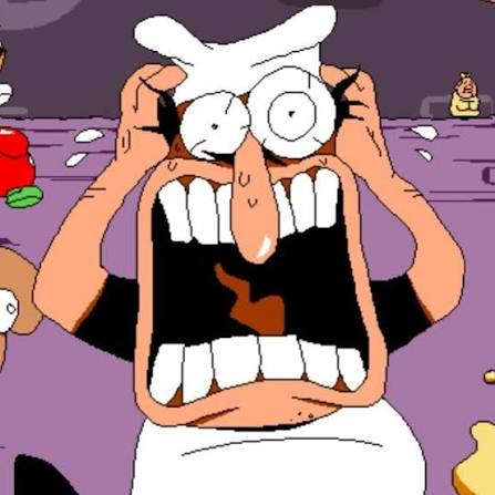 Peppino scream Blank Meme Template