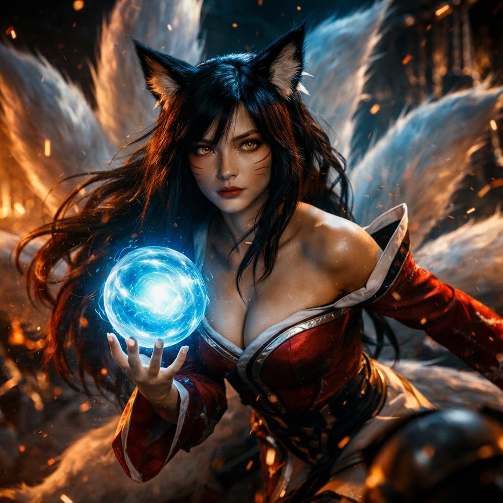 Ahri absolute CINEMA Blank Meme Template