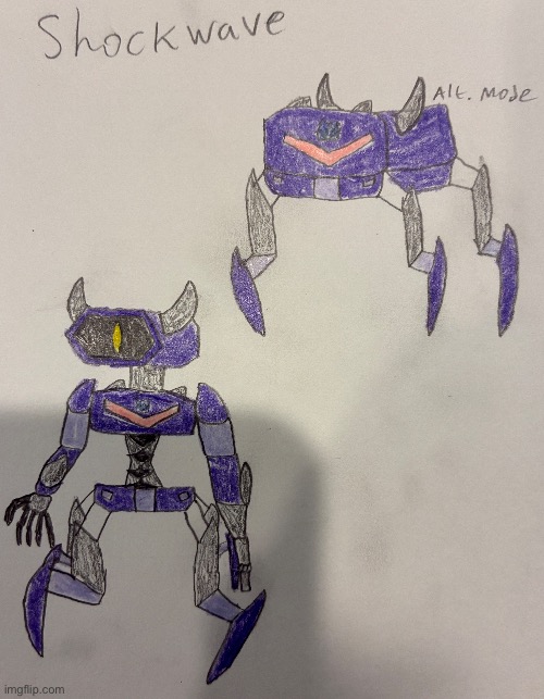 I made a shockwave design based on the prototype from Poppy Playtime. What are your thoughts? | image tagged in transformers,poppy playtime,art,gaming | made w/ Imgflip meme maker
