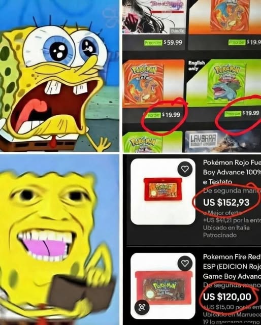 Fire Red and leaf green Blank Meme Template