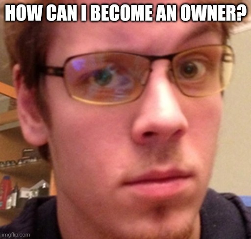 Just curious. (Or not just curious?) | HOW CAN I BECOME AN OWNER? | image tagged in rotbop | made w/ Imgflip meme maker