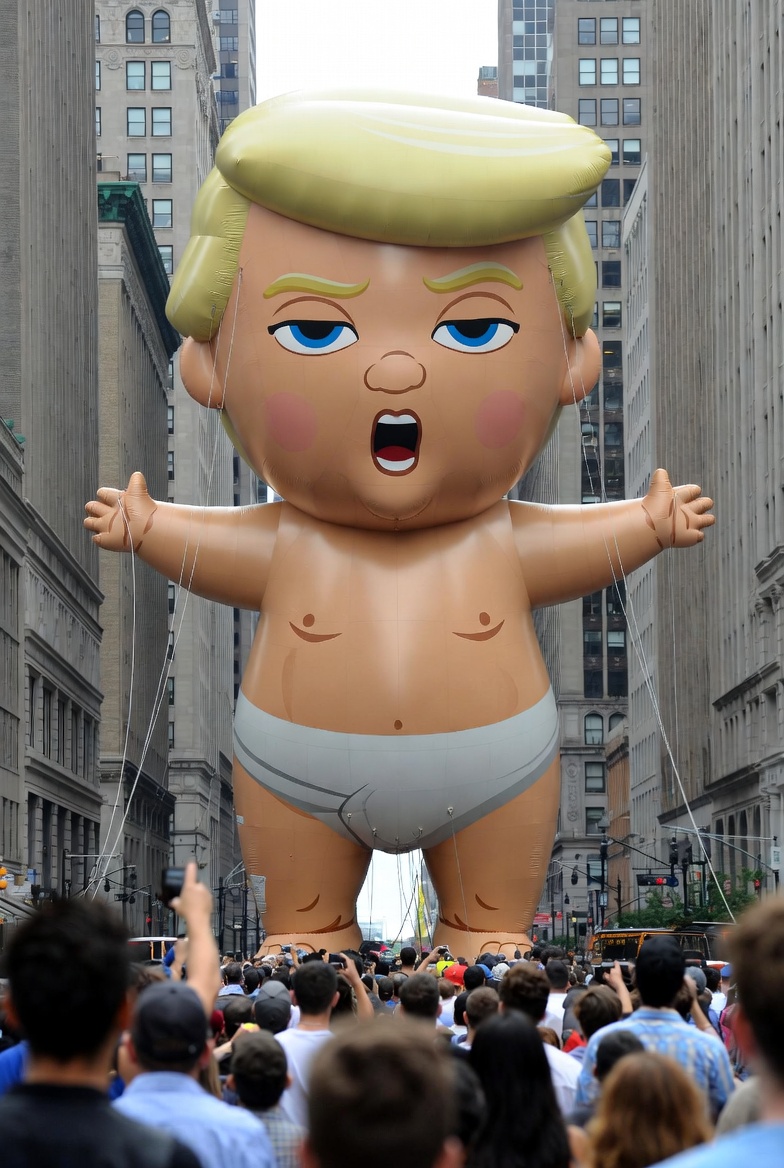 BABY TRUMP BALLOON Blank Meme Template