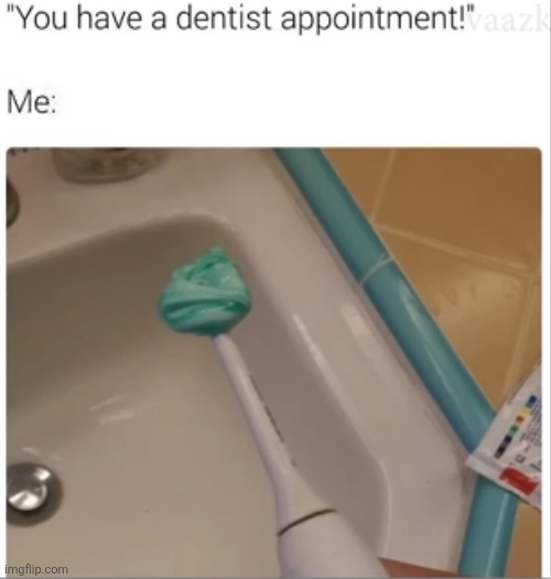 image tagged in memes,relatable,dentist,toothbrush,toothpaste,perfection | made w/ Imgflip meme maker