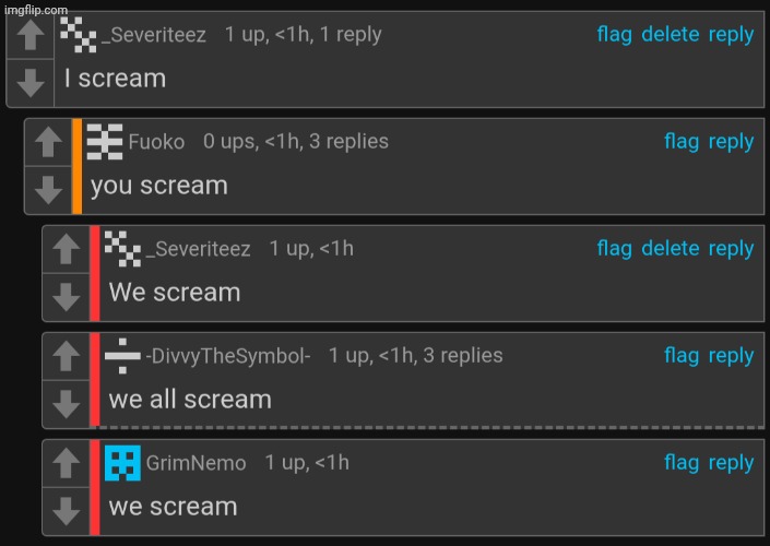 We scream | made w/ Imgflip meme maker