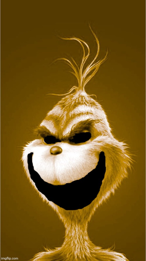 Golden Grinch | image tagged in that feeling when knee surgery was yesterday | made w/ Imgflip meme maker