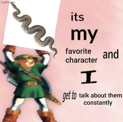 Snake | image tagged in it is my favorite character and i get get talk them constantly | made w/ Imgflip meme maker