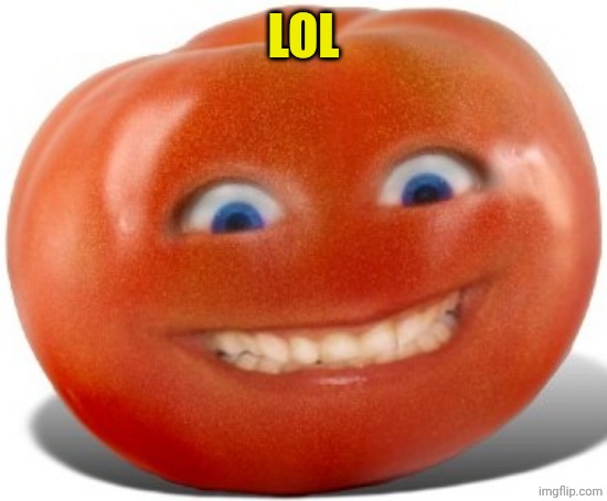 Tomato | LOL | image tagged in tomato | made w/ Imgflip meme maker