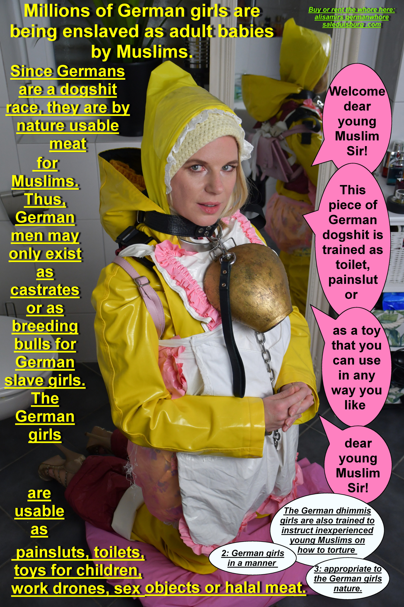 German piece of shit Algeazulma for Muslim use only Blank Meme Template