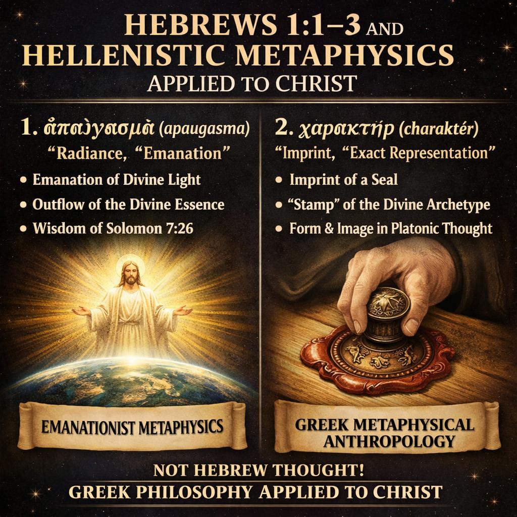 1. Hebrews 1:1–3 CONTAINS  3 major Greek philosophical terms THA Blank Meme Template