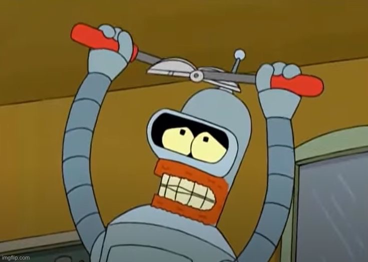 if you think about it Bender was giving himself a botched bottom surgery in this scene | made w/ Imgflip meme maker