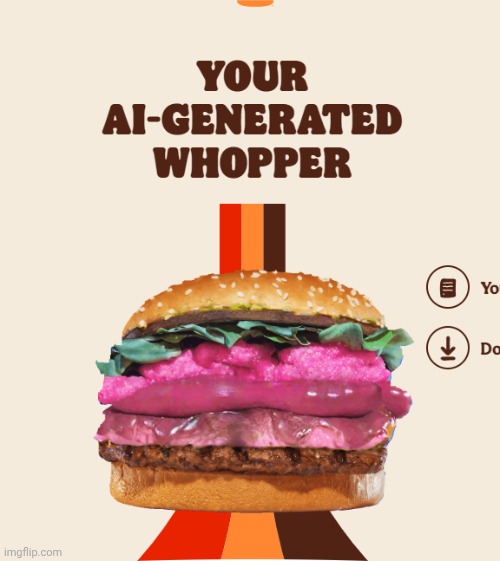 Pepto Bismol Whopper | image tagged in pepto bismol whopper | made w/ Imgflip meme maker