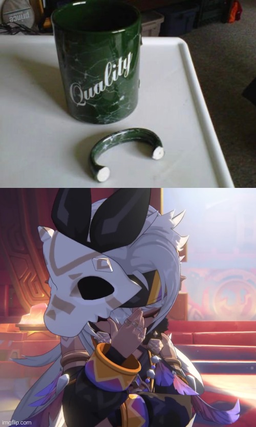 *Sigh* They lie to us... | image tagged in cup,quality | made w/ Imgflip meme maker