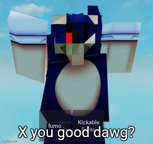 his ass got his vessel stability privileges revoked | X you good dawg? | made w/ Imgflip meme maker