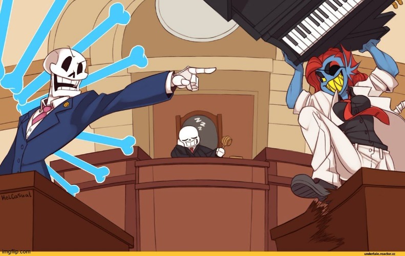 I stumbled upon this bruh | image tagged in ace attorney,undertale | made w/ Imgflip meme maker