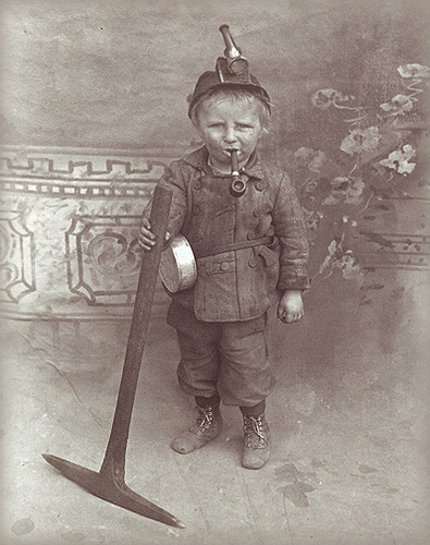 Child coal miner Blank Meme Template