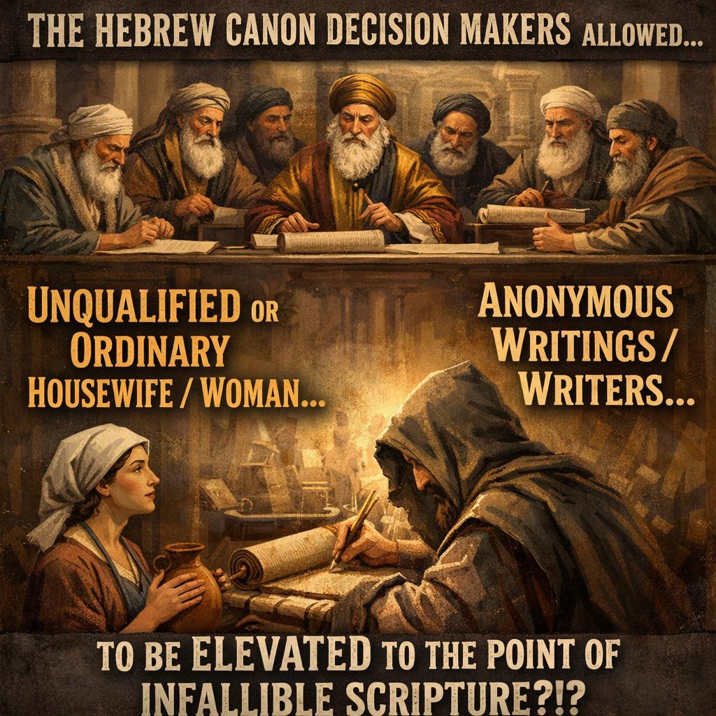 So, the Hebrew Canon decision makers, ALLOWED “UNQUALIFIED or OR Blank Meme Template