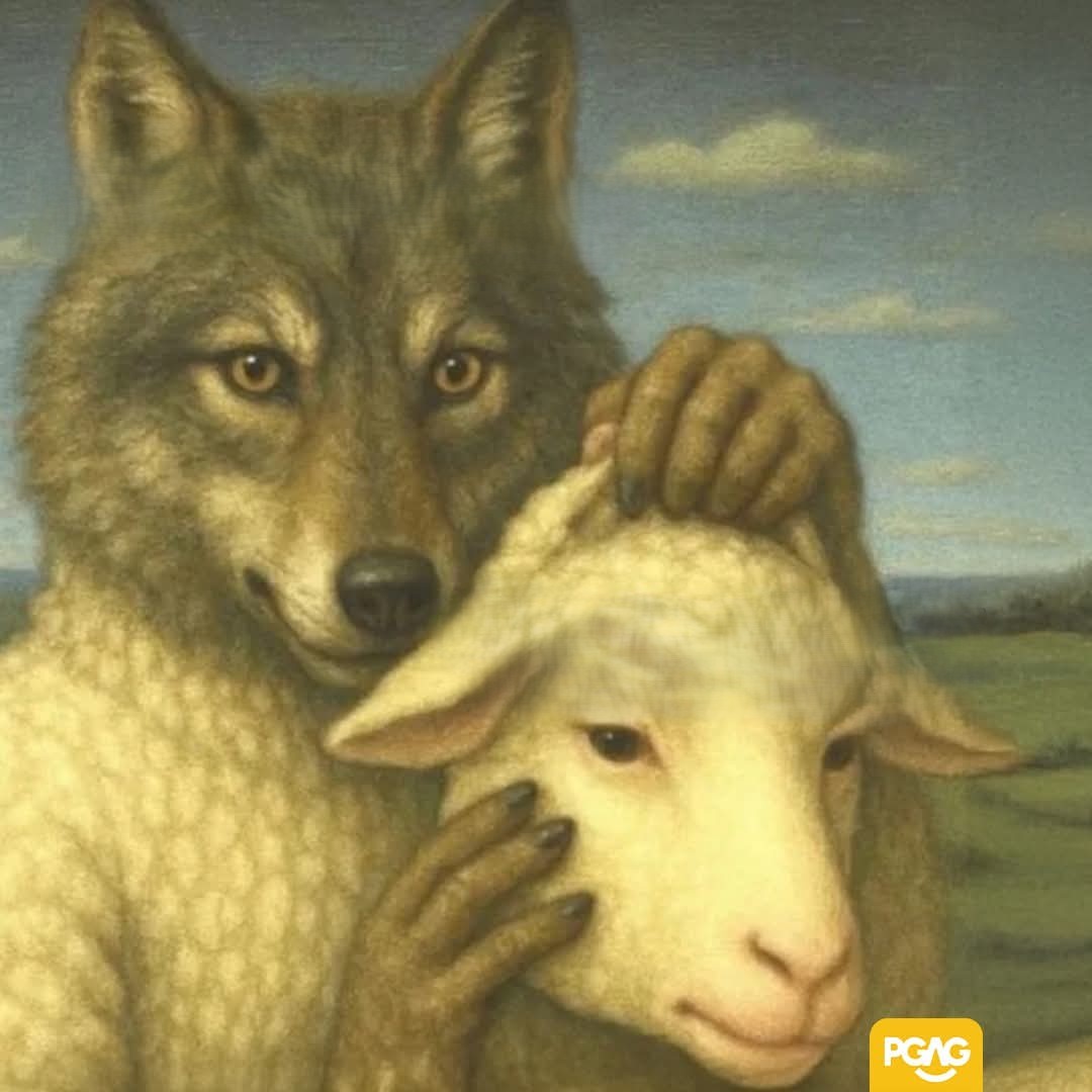 wolf meme Blank Meme Template