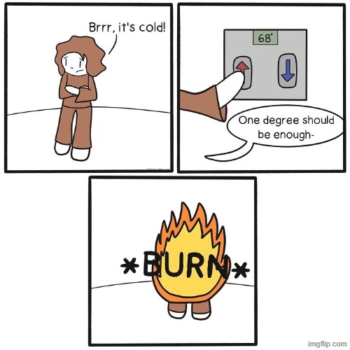 One Degree | image tagged in comics | made w/ Imgflip meme maker