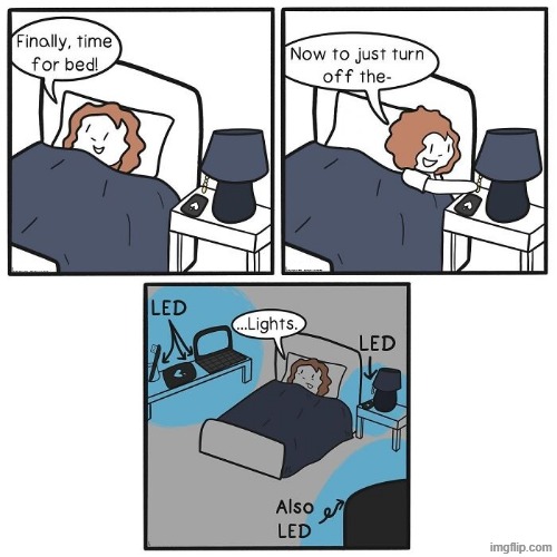 LED | image tagged in comics | made w/ Imgflip meme maker