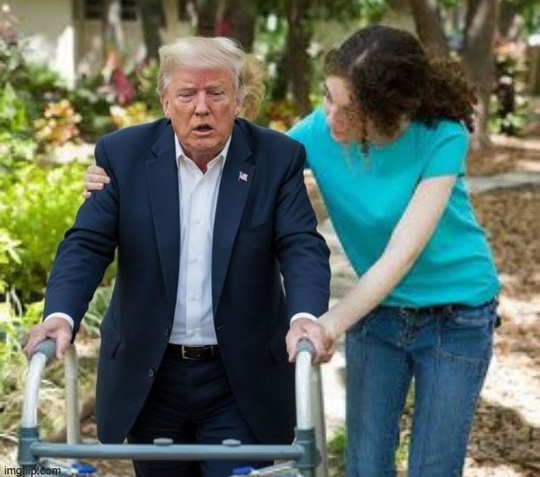 Sure Grandpa lets get you to bed Blank Meme Template