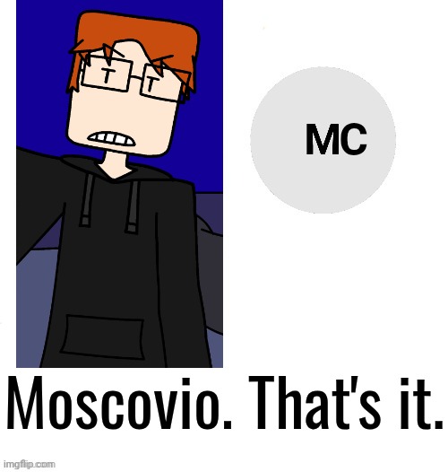 C Moscovio. That's it. | made w/ Imgflip meme maker