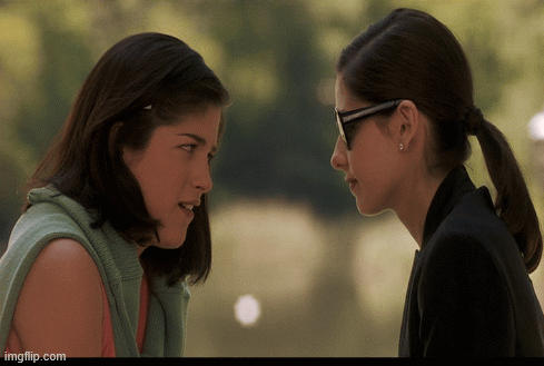 Selma & Sarah - Cruel Intentions - Cecile & Annette | image tagged in gifs,sarah michelle gellar,selma blair,kissing,movies,seductive | made w/ Imgflip images-to-gif maker