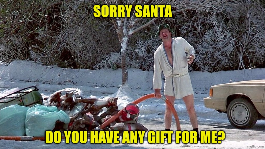 Cousin Eddie | SORRY SANTA; DO YOU HAVE ANY GIFT FOR ME? | image tagged in cousin eddie | made w/ Imgflip meme maker