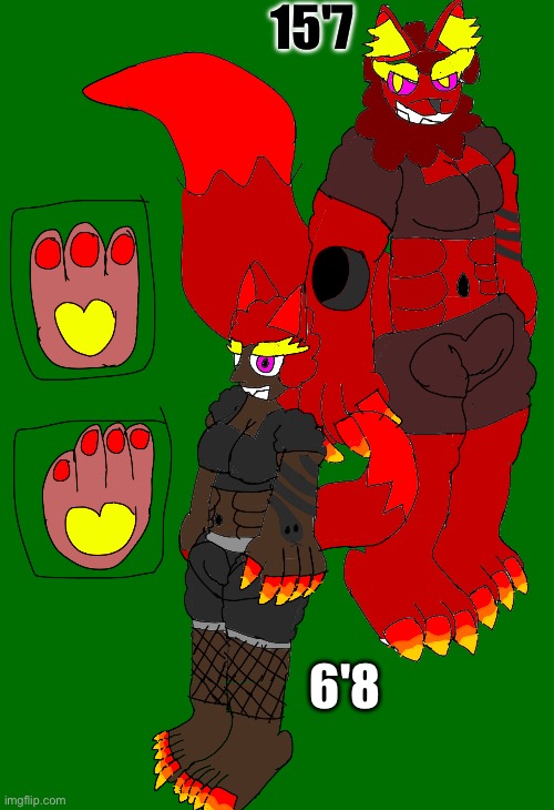 Vermiculus (Means "Crimson" in Latin and yes I found a name for her) [She also accepts being called "Vermi"] | 15'7; 6'8 | made w/ Imgflip meme maker