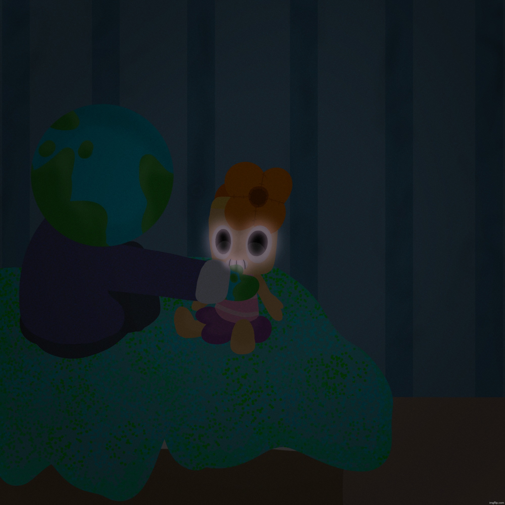 "I love you!" (Dandy's World OC Art) | image tagged in art,ocs,dandy's world,dandy,digital art | made w/ Imgflip meme maker