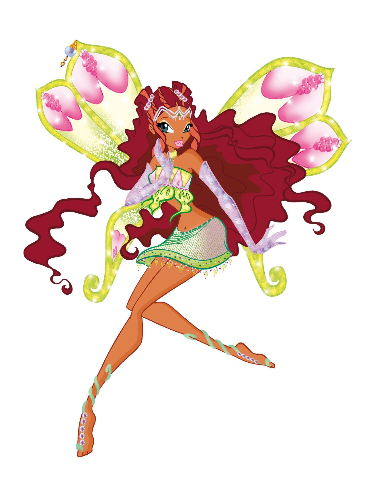 winx club aisha enchantix 3 season Blank Meme Template