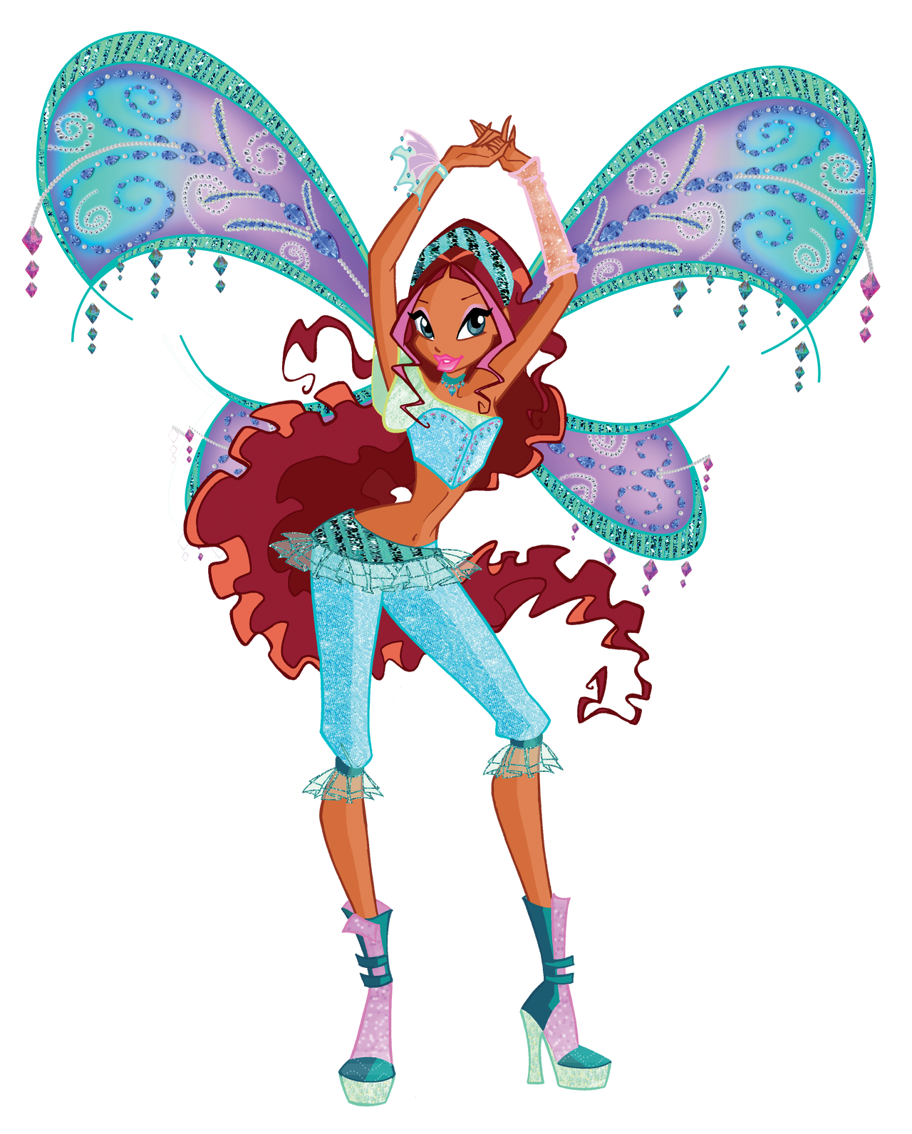 Winx club believix aisha 4 season Blank Meme Template