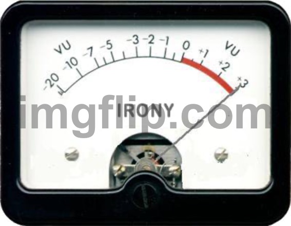 Irony Meter | image tagged in irony meter | made w/ Imgflip meme maker