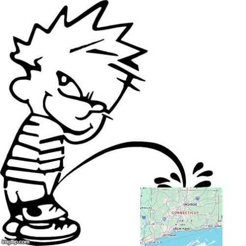 Winter Storm Calvin | image tagged in calvin peeing | made w/ Imgflip meme maker