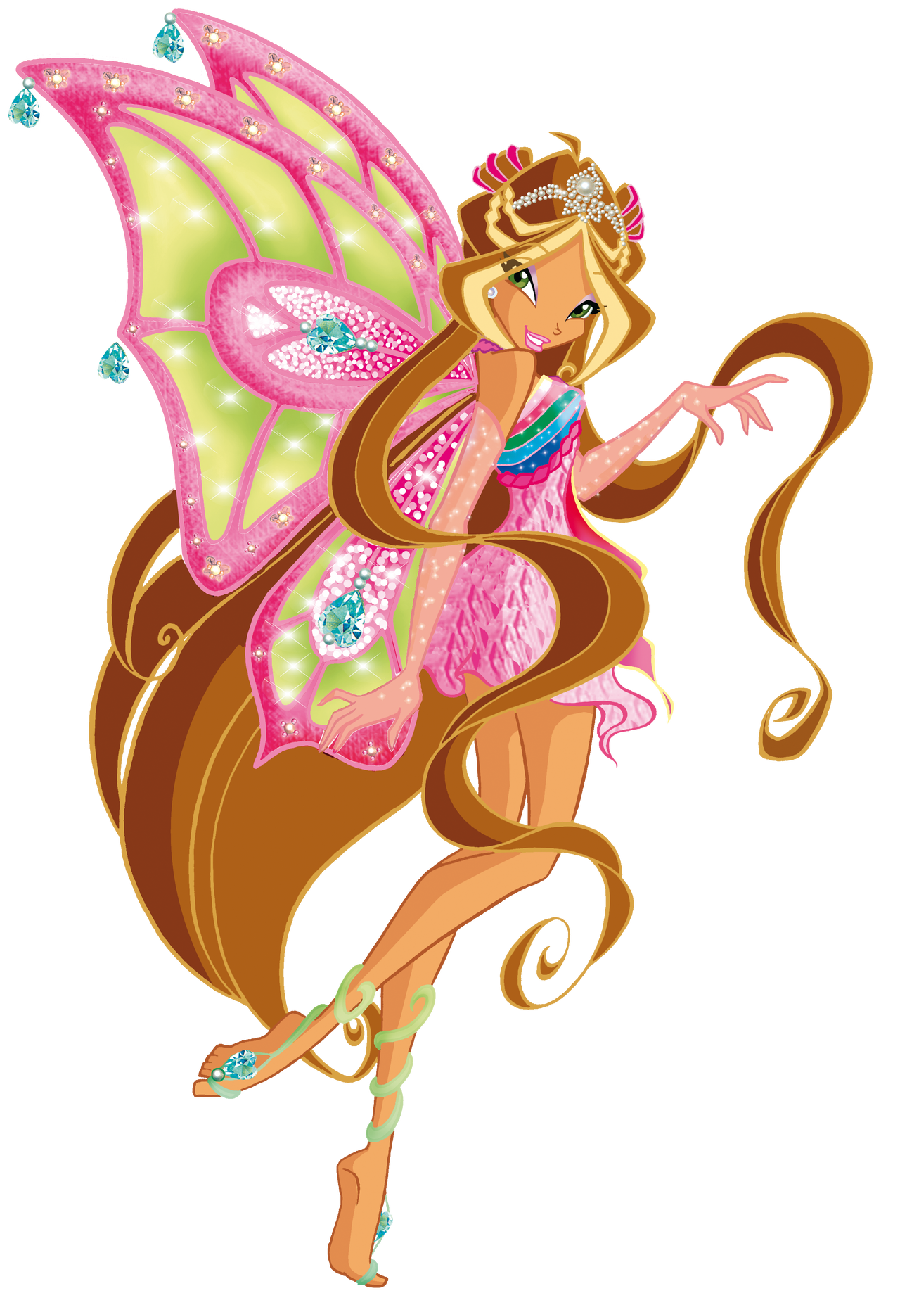 winx club flora enchantix 3 season Blank Meme Template