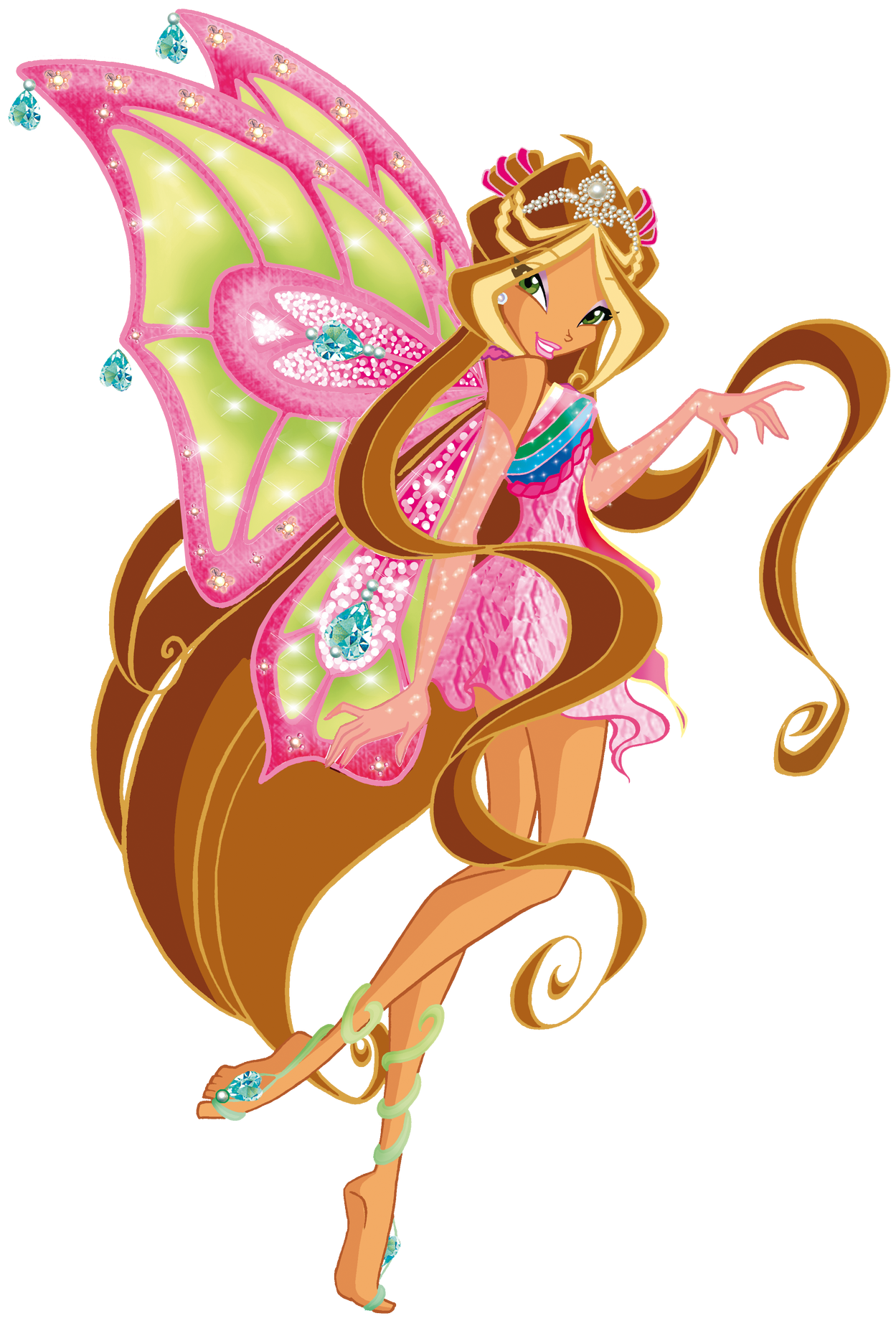 winx club flora enchantix 3 season Blank Meme Template