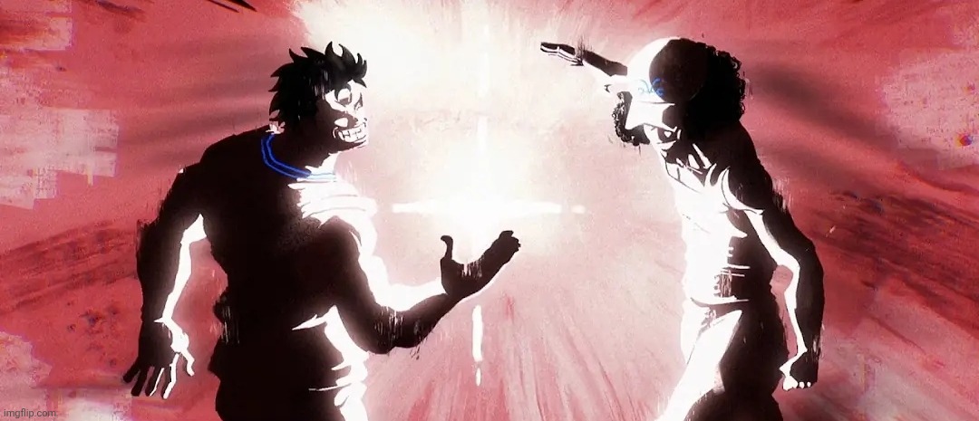 image tagged in garp and kuzan dap up | made w/ Imgflip meme maker