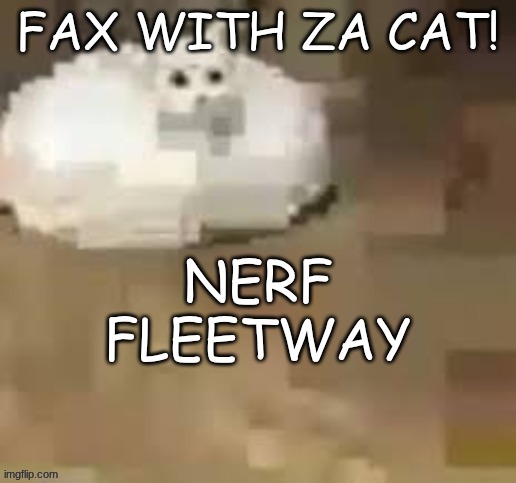 fck | NERF FLEETWAY | image tagged in fck | made w/ Imgflip meme maker