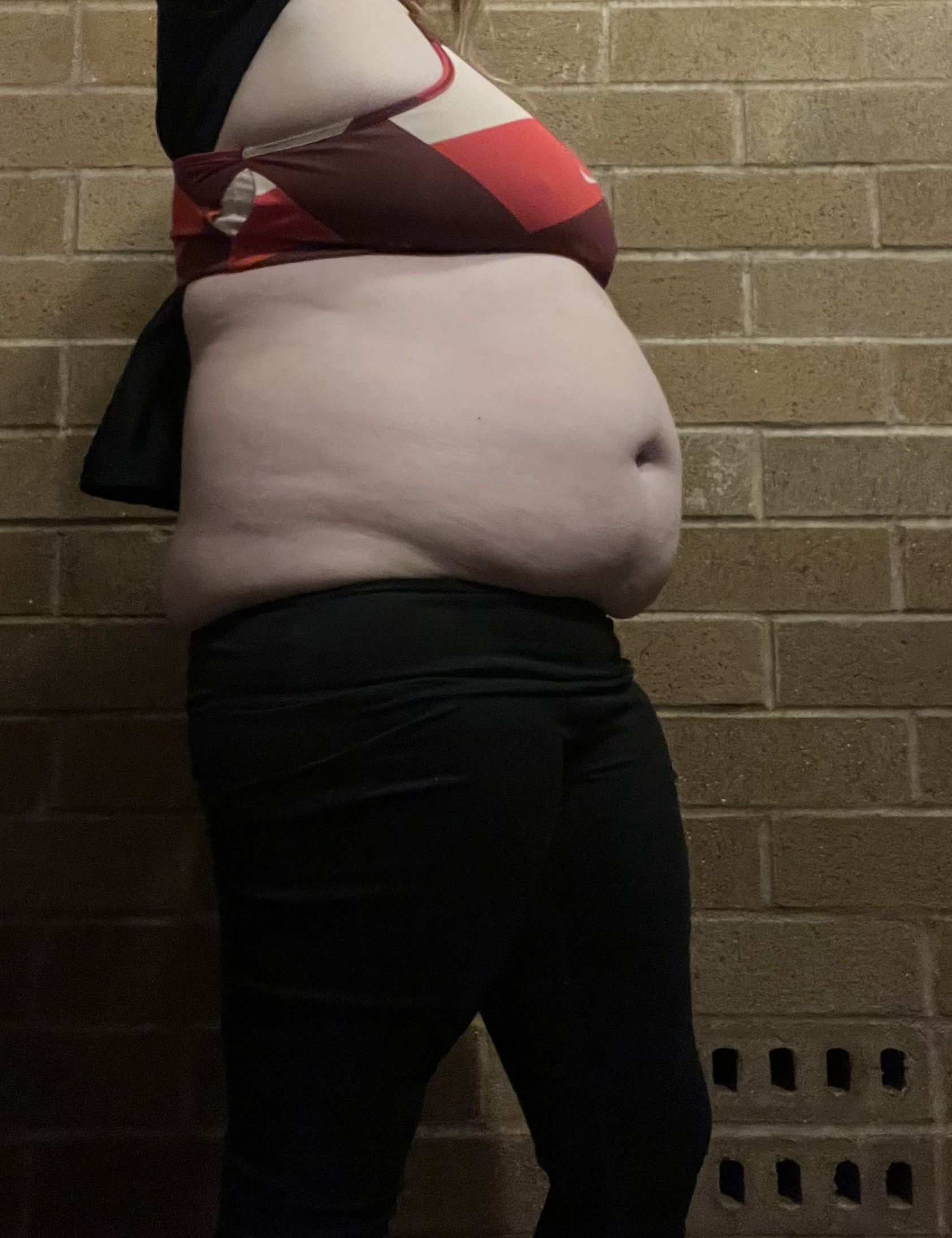 Woman with huge fat belly Blank Meme Template