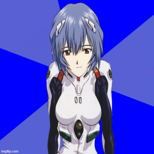 rei icon | image tagged in memes,blank blue background,anime,rei,neon genesis evangelion,drake blank | made w/ Imgflip meme maker