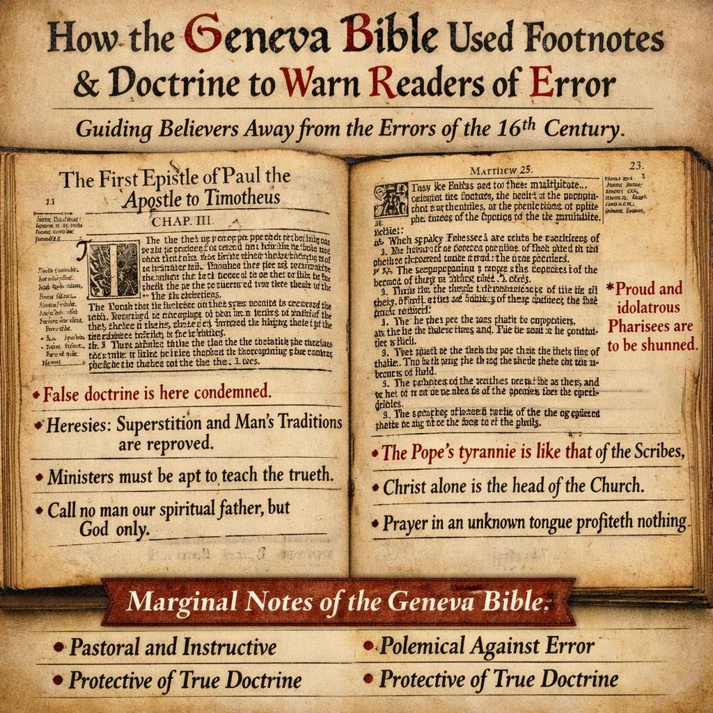 How the Geneva Bible Used Footnotes & Doctrine to Warn Readers o Blank Meme Template