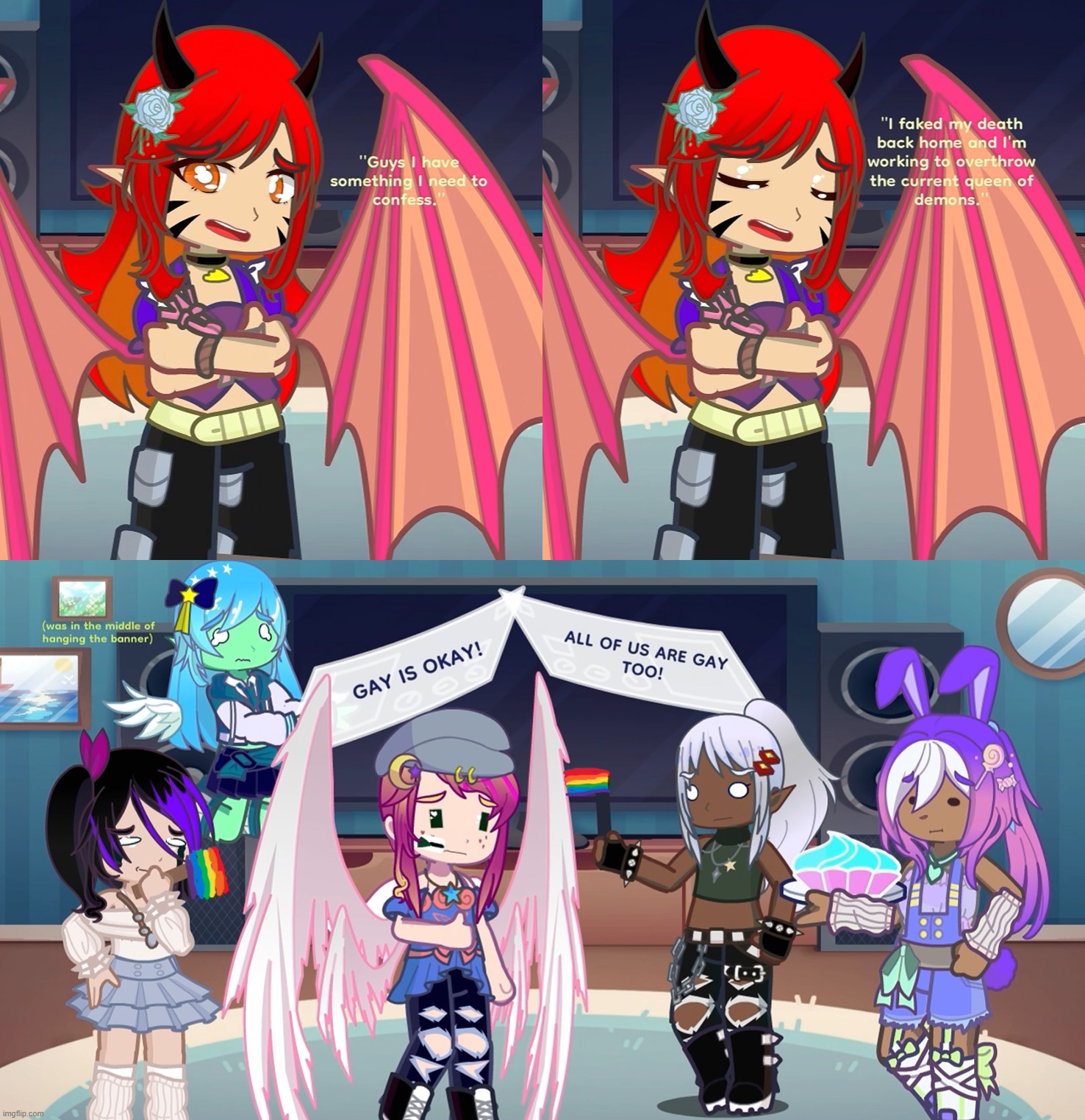 World famous girl band Wings of Love everybody | image tagged in gacha,ocs,guys i have something i need to confess | made w/ Imgflip meme maker
